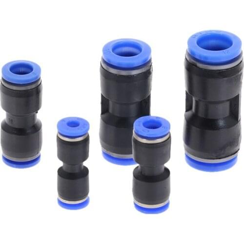1Pcs Pneumatic Fittings PU4 PU6 PU8 PU10 PU12 PU14 PU16 Straight Push In Fitting Pneumatic Push To Connect Air Quick Fitting