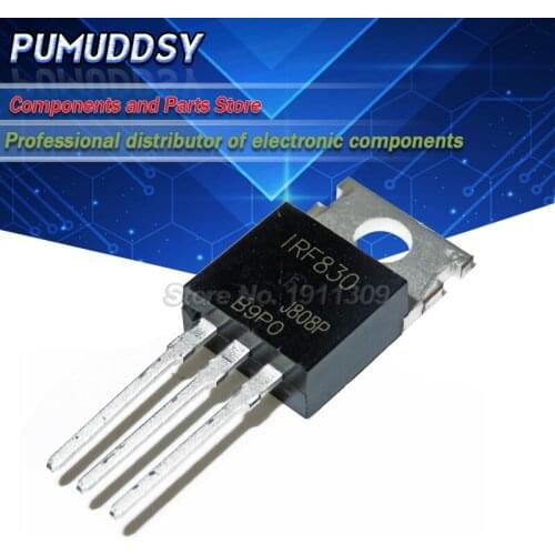 10PCS IRF830 TO-220 IRF830PBF TO220 MOSFET N-Chan 500V 4.5 Amp TO-220