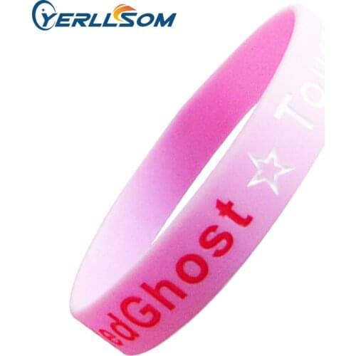 100pcs/Lot High Quality Custom Personalized Rubber Bands for promotional gifts Y060302