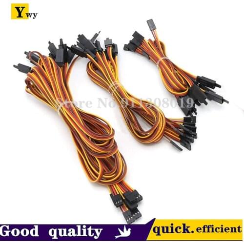 2-10PCS/LOT 10CM/15CM/30CM/50CM/100CM/200CM Servo Extension Lead Wire Cable For RC Futaba JR Male to Female 60AWG