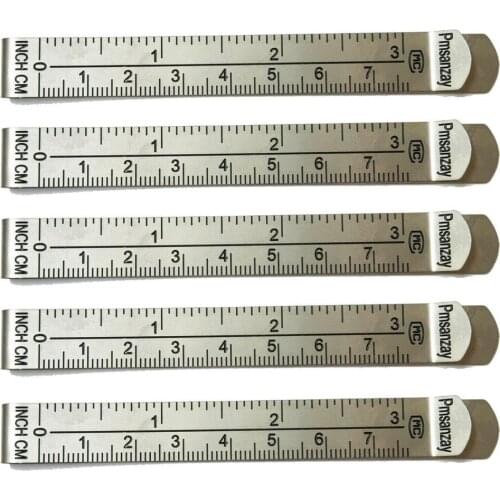 3"Stainless Steel Hem Clips that Slide Over the Fabric While Sewing -- Set of 5