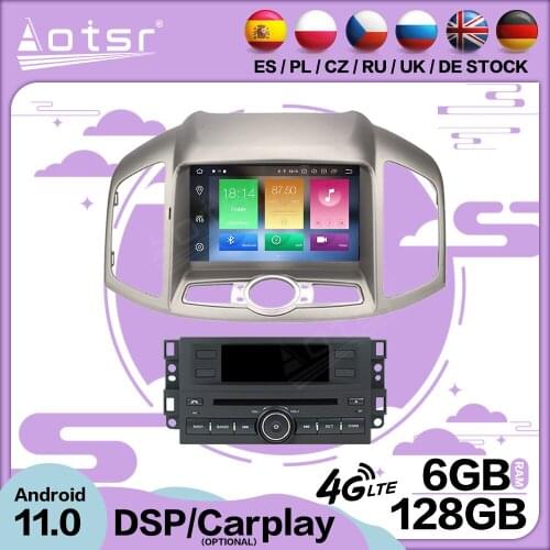 6+128G Carplay Android 11 For Chevrolet Captiva 2012-2018 Car Multimedia GPS Video Player Radio Receiver Audio Stereo Head Unit