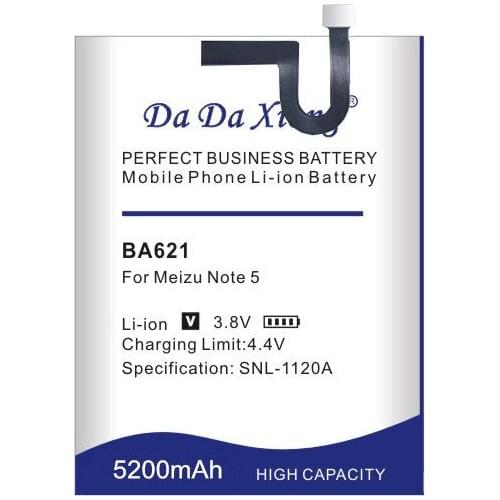 Free shipping BA621 5200mAh Battery For Meizu Meilan Note 5 M5 Note5 Replacement batteries + free tools