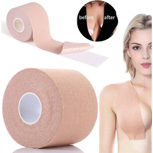 Summer Strapless Bikini Invisible Nipple Cover Breast Lift-Up Boob Tape Women Sexy Tube Top Plus Size Bra Push Up Bra Crop Top