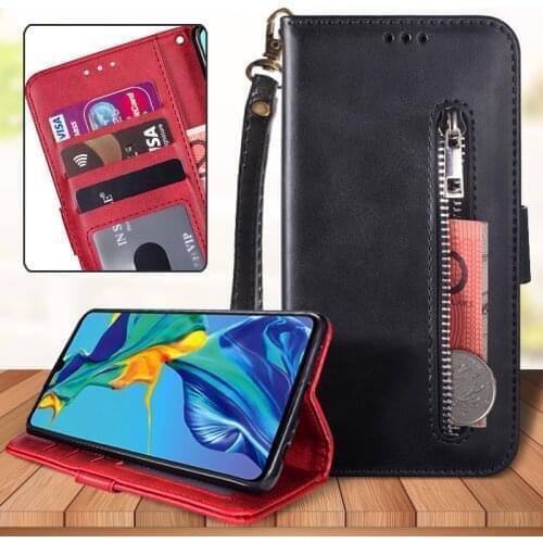 For Samsung Galaxy Note 20 /Note20 Ultra Luxury Zipper Wallet Bag Flip Leather Case Stand Card Hloder Mobile Phone Cover