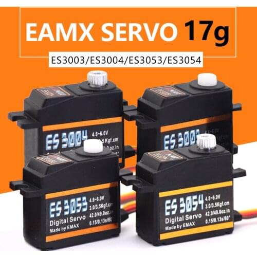 EMAX Digital Metal Servo ES3003 ES3004 ES3053 ES3054 17g Metal Gear for RC Airplane