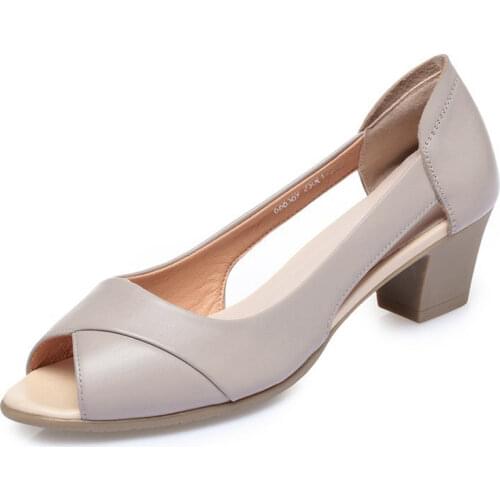 Breathable Casual Pumps Women Fashion Summer Sandals Ladies Short Heels Walking Shoes Office Daily Shoes for Street Shopping