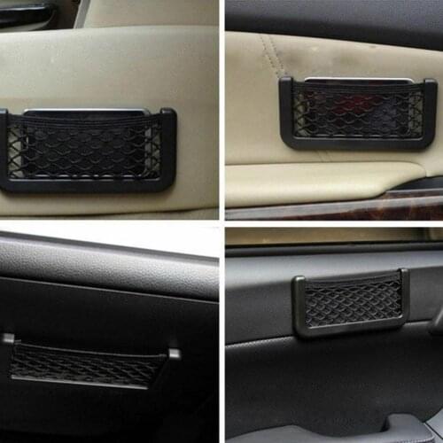 Resilient String Bag Car Door Side Storage Elastic Seat Back Mesh Organizer Pocket Bag Universal Bag Auto Net Storage Bag S B4S3