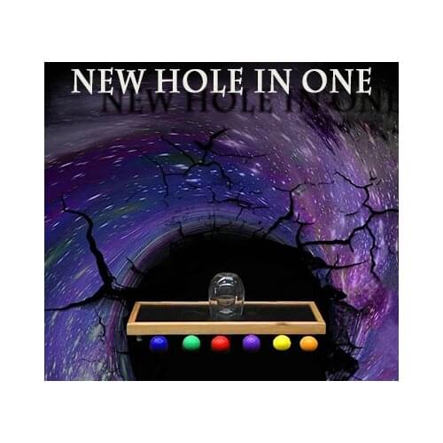 New Hole In One Magic Tricks Amazing Stage Selected Ball Appear Inside Glass Magia Mentalism Illusion Gimmick Props Magician
