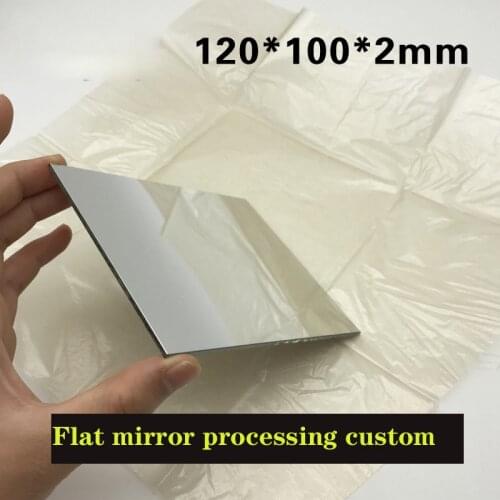 Optical Mirror Reflector Glass Sheet 120 * 100 * 2mm Optical Experiment Wafer Flat Mirror Processing Custom