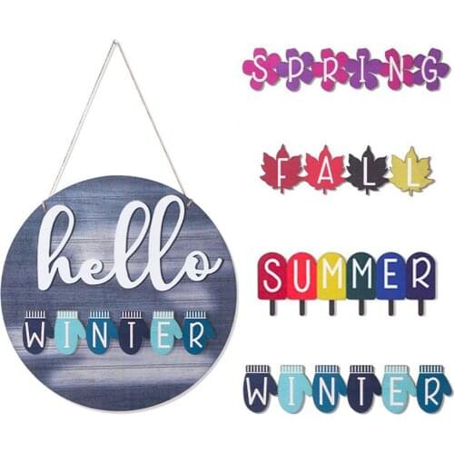 Hanging Sign House Number Double-sided Garden Wall Plaque Home Art Decor Porch Decoration Welcome Wooden Signs Stereo Doorplate