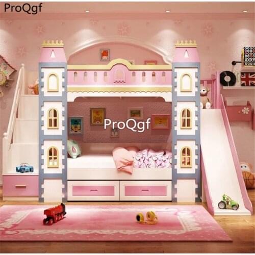 Prodgf 1Pcs A Set Castle Home Updown Children Bedroom Bed