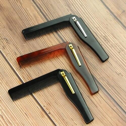 1PC Professional Folding Comb Pocket Magic Hair Comb Beard Hair Clip Men Women Portable Fashion Hair Care Comb Hair Styling Tool