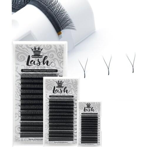 2021 New Products YY Eyelash Extension Professional Eyelash Extension Supplies Y Shape Matte Eyelashes Makeup Maquiagem cilios