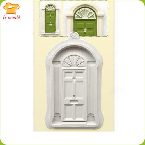 Baking Cakes Silicone Mold Chocolate Continental Classical Door Into Sugar Gan Peisi Mould