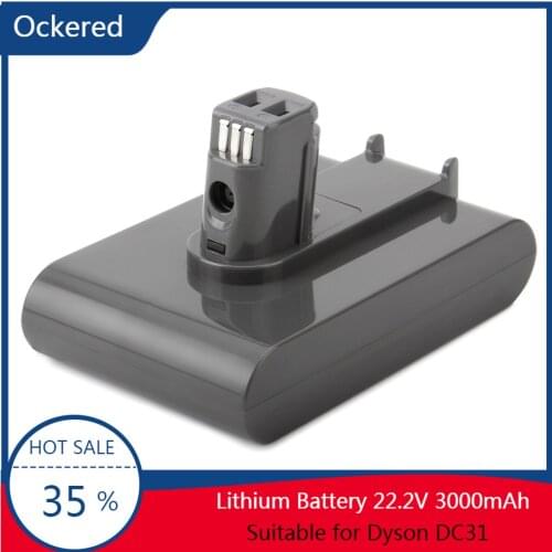 Ockered Rechargeable 22.2V 3000mAh DC31 Type-A Replacement Battery For Dyson DC31 DC31A DC35 Handheld Vacuum Cleaner Battery