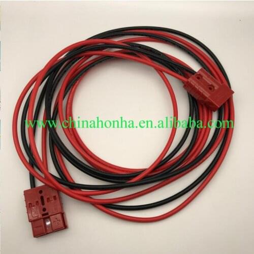 Connector 50A 600V with 5m 10AWG red black solar cable connect solar panel and portable battery for folding solar panel
