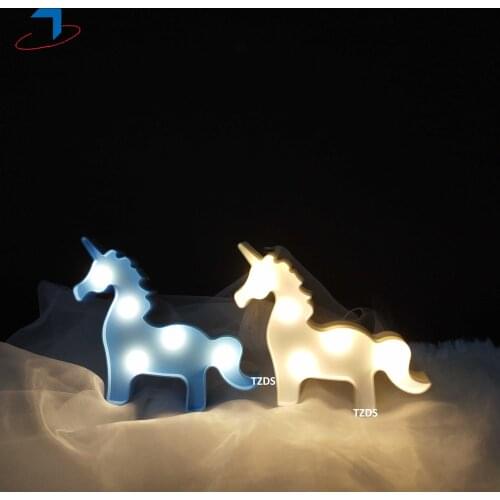 Ins Light Night unicorn LED holiday lighting for party living room mall decoration for childrens bedroom