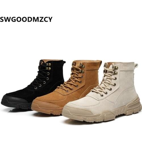 Military Boots Army Shoes Men Boots Genuine Leather Ankle Boots Men Fashion Designer Shoes Zapatos De Hombre Chaussure Homme