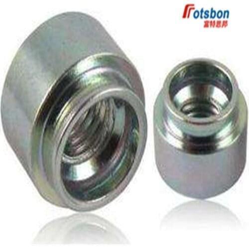 Z-M10-1.5/2/2.5/3/4 Flare-In Nuts Self-clinching Fasteners Cabinet Inserts Thin Sheets Metal Rivet Nut Carbon Steel PEM Standard