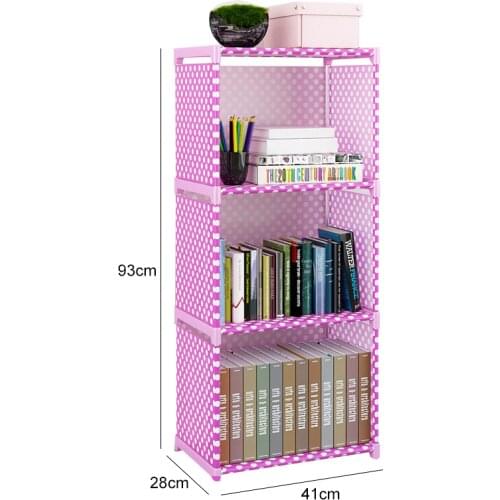 4/5/6 Layer Simple Bookshelf Easy Assembled Storage Shelf For Books Floor Standing Bookcase Storage Cabinet Home Organizer