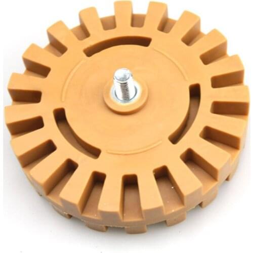 4' Rubber Car RV Decal Removal Eraser Wheel Tool Set for Sticker Vinyl Decal