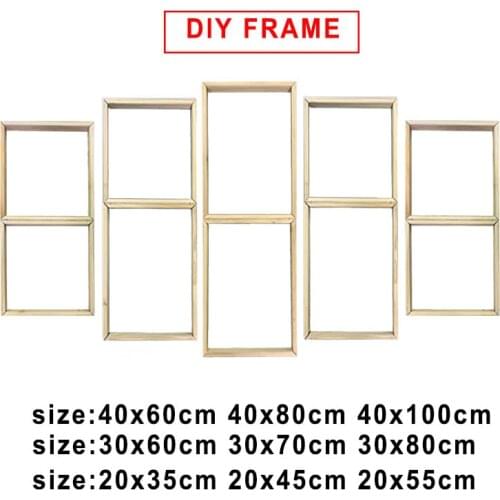 5 Pieces Wall Art Frame DIY Frames Paintings on The Wall Pictures Framed for Posters Wood Frame for Canvas Painting poster