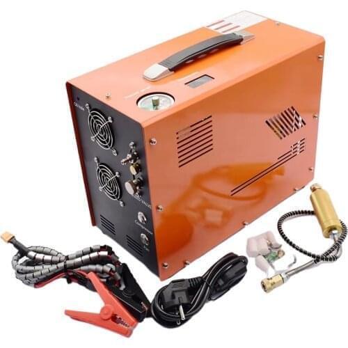 12V 5000psi 400bar 40mpa PCP Air Automobile Compressor Mini PCP Pump With 220V Transformer High Pressure Inflator Car Hunting