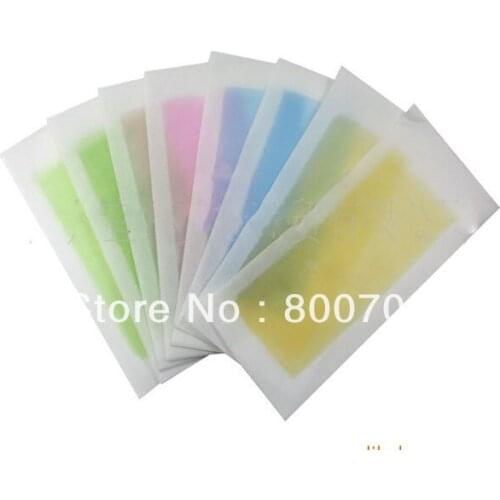 Free Shipping ! 500 Pcs / Lot New Depilatory Wax Strips Wax Waxing Strips Hair Removal Paper Wax Pad Patch