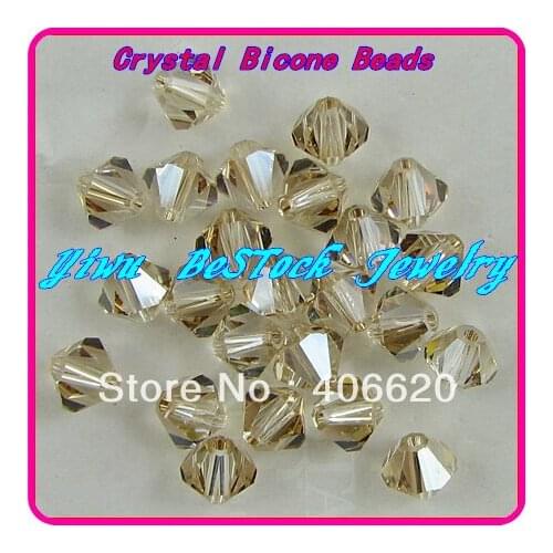 Free Shipping, 720pcs/Lot 3mm silver shadow color Chinese Top Quality Crystal Bicone Beads
