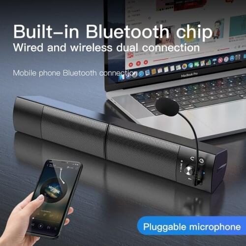 Bluetooth Computer Speakers for PC Laptop Detachable Surround Sound Bar Bass Subwoofer Music Box Multimedia Notebook Speaker