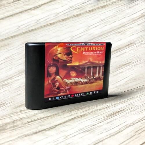 Centurion Defender of Rome - EUR Label Flashkit MD Electroless Gold PCB Card forSega Genesis Megadrive Video Game Console