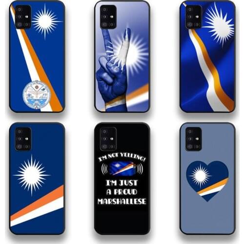 Marshall Island National Flag Coat Of Arms Phone Case For Samsung Galaxy A21S A01 A11 A31 A81 A10 A20E A30 A40 A50 A70 A71 A51