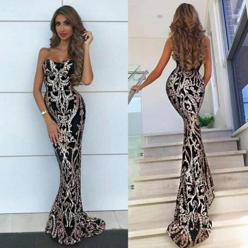 Black Girls Mermaid Prom Dresses Strapless Sweetheart Lace Appliqued Formal Gowns Dress Custom Made