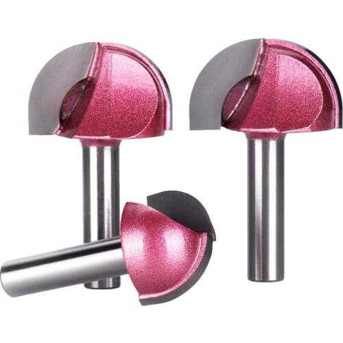 HUHAO 1pcs 8mm Shank round Router Bits for wood cove box bit Tungsten Carbide Woodworking endmill miiling cutter