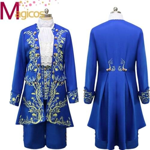 Movie Prince Beauty And The Beast Cosplay Costume For Adult Outfit Halloween Fancy Dress Costumes
