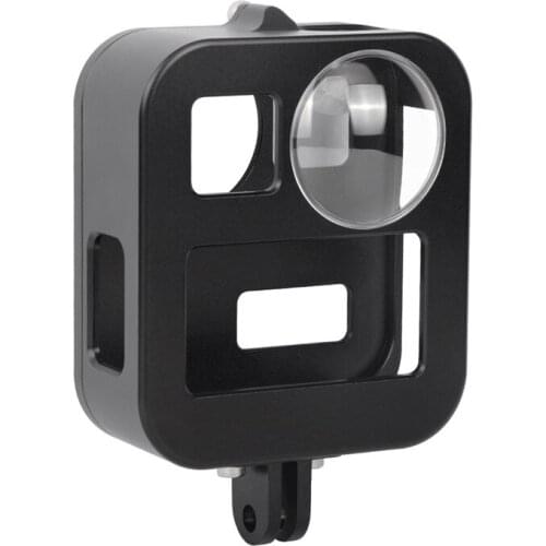 Housing Metal Shell Case Cover For GoPro Max CNC Aluminum Alloy Protective Cage For GoPro Max & Lens cap