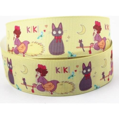 Cartoon girl printed grosgrain ribbon 9-75mm DIY handmade materials christmas wedding gift wrap tape ribbons