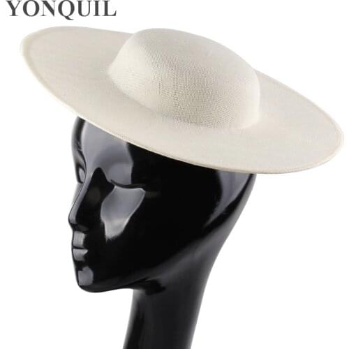 30Cm Round Solid Copy Sinamay Fascinator Base DIY Hair Accessories Millinery Saucer Material Party Event Occasion Hats 5 Pcs/Lot