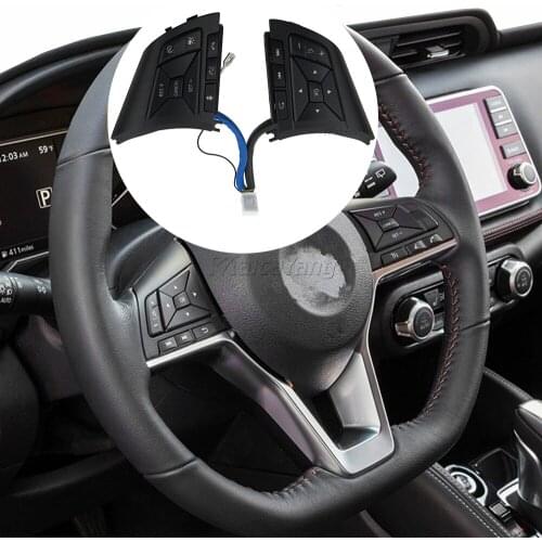 Multifunction Cruise Control Steering Wheel Buttons Switch For Nissan Qashqai 2016 Navara 2018 Serena C27 2018-2019 Black