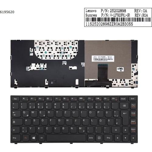 German QWERTZ New For Lenovo IdeaPad yoga 13 yoga13 Laptop Replacement Keyboard Black with Frame
