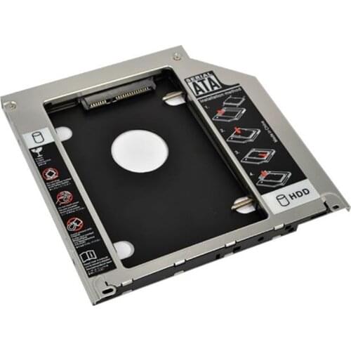 Kphrtek 1PCS 12.7mm Universal Aluminum Alloy 2nd HDD Caddy IDE to SATA 2.5" HDD SSD Case DVD/CD-ROM Optical Bay For Laptop