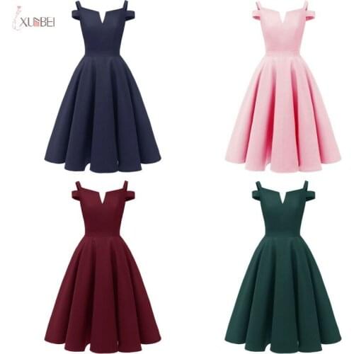 Bridesmaid Dresses 2019 vestido madrinha Short Burgundy Dress Wedding Party Guest Gown robe demoiselle d'honneur