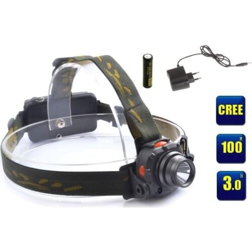 Portable Outdoor Cree XPE Q5 500LM 3-modes 5w AAA/18650 Plastic Induction Sensor Led HeadLamp Headlight Torch + Battery +Charger