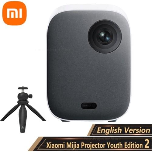 Xiaomi Mijia Projector Youth Edition 2 DLP Projection TV Full HD 1080P 460ANSI Lumens Android Home Theater Beamer With Bracket