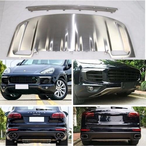 Stainless steel for Porsche Cayenne 2015 2016 2017 skid plate bumper board guard good quality