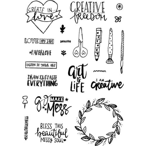 Pen Clear Stamp Or stamp for DIY Scrapbooking/Card Making/Kids Fun Decoration Supplies A188