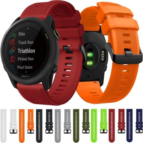 For Garmin Forerunne 745 Strap Silicone Watchband Huawei Watch GT 2 GT 46mm/HONOR Magic2 46 Sport Bracelet 22MM Wristband Correa