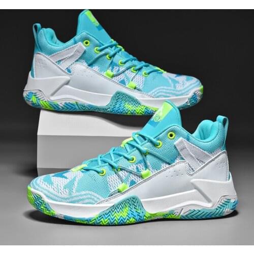 Zapatillas hombre Blue Basketball Shoes For Men Sneaker Classic Sport Shoe retro 4 Mesh Damping Tenis Basquete Masculino Men