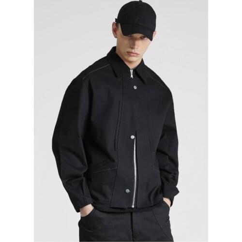 XS-6XL Men Womens clothing Hair Stylist fashion Casual top with sloping placket Jacket Coat plus size costumes